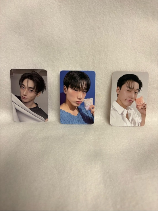 Ateez Accessories - Set of 3 CHOI SAN Ateez Aniteez in Color Sandeoki Photocards PC